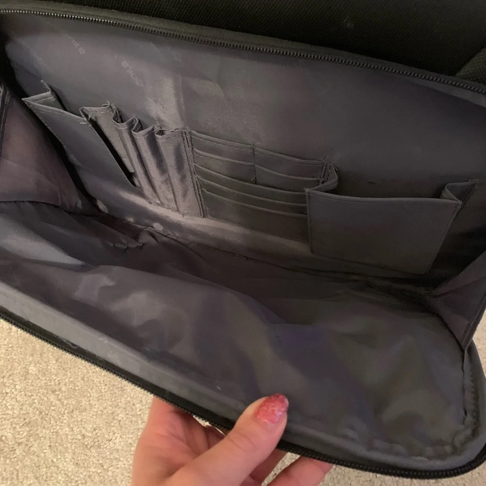 Samsonite Black Laptop Bag Carry-On Rolling Briefcase